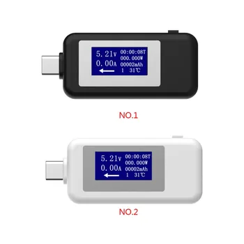 Detektorius USB Įkroviklis Plugable Tipas-C Daugiafunkcinis Testeris DC Skaitmeninis Ekranas Voltmeter srovės stiprumas amperais Matuoklis Tinka Telefono į Kompiuterį ir atvirkščiai