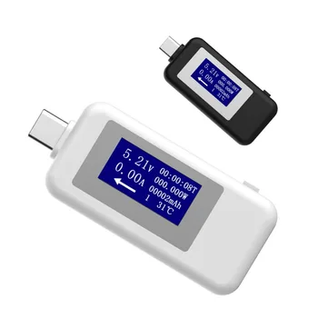 Detektorius USB Įkroviklis Plugable Tipas-C Daugiafunkcinis Testeris DC Skaitmeninis Ekranas Voltmeter srovės stiprumas amperais Matuoklis Tinka Telefono į Kompiuterį ir atvirkščiai