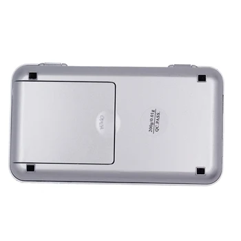 DHL, FEDEX 50pcs/lot g/ oz/ ct/ gn 0.01 g - 200 g, balansas svoris skaitmeninės su apšvietimu kišenėje papuošalai mažos elektroninės svarstyklės