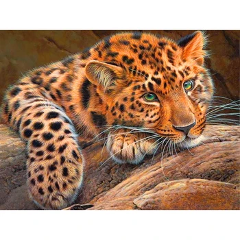 Diamond Siuvinėjimo Tigras, Leopardas 5D 