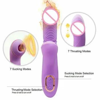DIBE Smart Šildymo Dildo Vibratorius Žodžiu Čiulpti mašina 18 masturbator G-Spot Klitorio vaginos Stimuliatorius Suaugusiųjų Sekso žaislai Moterims