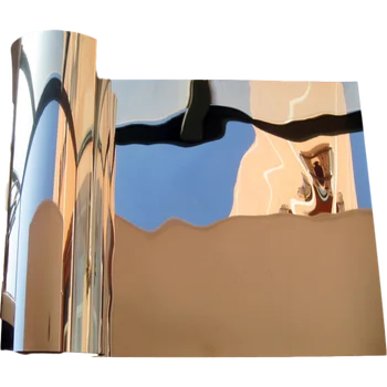 Didelio Atspindžio Sidabro PET Namų Puošybai Veidrodis, Atspindintis Lipdukas 50CM*1M Sidabro šviesą Atspindinčios Sienos Lipdukas