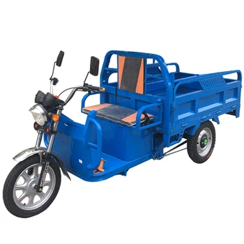 Didelės talpos 3-wheeler elektro-triratis vežimėlis su tentu pakrovimo prekes