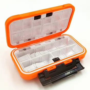 Didmeninė vidutinio vandeniui žvejybos įrankių laikymo dėžutė juoda / oranžinė jidiaoluo sub žvejybos reikmenys rūšiavimo dėžutę