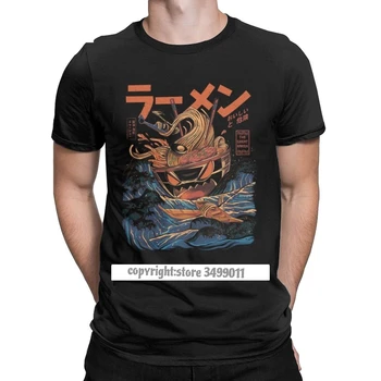 Didžiosios Ramen Off Kanagawa Makaronų Laivo Viršūnės T Marškinėliai Vyrams Japonijos Harajuku Drabužių 2019 Hip-Hop T Shirts Streetwear Tshirts