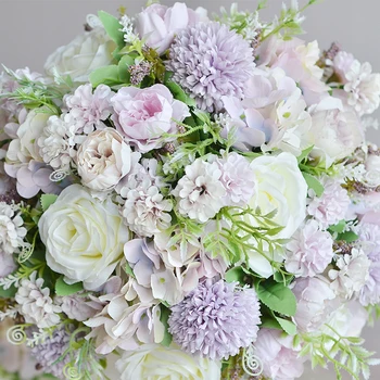 Dirbtinis netikrą dekoratyvinės gėlės birdcage vazoninių gėlių išdėstymas vestuvių nuotaka girliandą stalo puošmena puošyba
