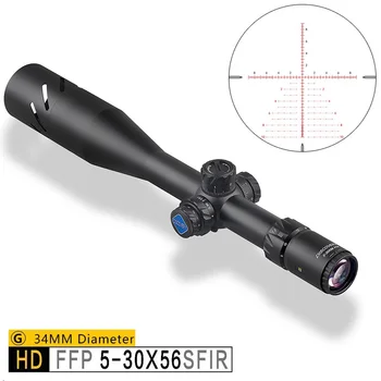 Discovery HD 5-30X56 SFIR FFP Taktinis taikymo Sritis Aukštos Kokybės Pirmas Židinio Plokštumos Riflescope 34MM Tube Lock Reset Optiniai Taikikliai