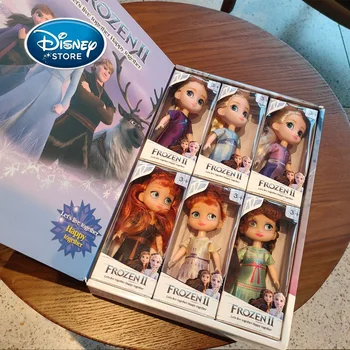 Disney 6Pcs/Box 5.9 Colių Užšaldyti Elsa Anna Undinė Gražuolė Princesė Lėlės Anime Mergaičių Žaislas Gimtadienio Dovanos, Žaislai, Kalėdų Vaikai