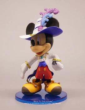 Disney Mickey Mouse ančiukas Donaldas 12-14cm 3pcs/set Veiksmų Skaičius, Anime Apdailos Surinkimo Statulėlės Žaislo modelis, vaikų dovanų