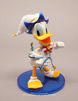 Disney Mickey Mouse ančiukas Donaldas 12-14cm 3pcs/set Veiksmų Skaičius, Anime Apdailos Surinkimo Statulėlės Žaislo modelis, vaikų dovanų