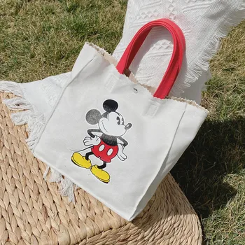 Disney Mickey mouse drobė maišelis moterų 2020 m. naujų mielas spausdinti rankinėje mergina laukinių animacinių filmų kuprinė ponios pirkinių krepšys