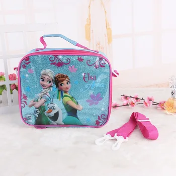 Disney naujų animacinių filmų Elsa ir Anna Užšaldyti Pietūs Krepšiai vaikų mergaičių mickey mouse maišelį berniukai automobilių vaikams