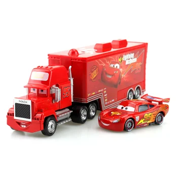 Disney Pixar Automobilių Žaislai Žaibas McQueen Jackson Audra Mack Dėdė Sunkvežimių+Mažas Automobilis 1:55 Diecast Modelio Automobilių Vaikams Geriausių Dovanų
