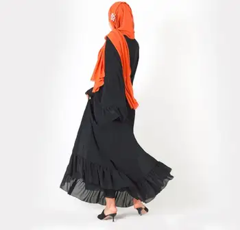 Dizaineris Musulmonų moterys pynimas plisuotos šifono mados suknelės(nr. hijab)