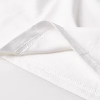 DONAMOL Plius Dydis Vasaros mados nauja Baltos spalvos Unisex Mėgėjams T-laisvi Marškinėliai trumpomis Rankovėmis viršūnes medvilnės Laiškas spausdinti Moterų tees