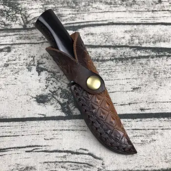 Dropship damask modelis fiksuotu peilį, išgyvenimo damasko plieno VG10 mažas juodmedžio medienos rankena medžioklės peilis medžioklės įrankis