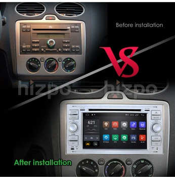 DSP Android 2G 16G 2din Automobilio Radijo GPS DVD Ford Focus 2 Fiesta Mondeo 4, C-Max, S-Max Fusion Tranzito 