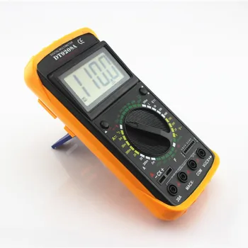 DT9208A LCD Ekranas Profesionalių rankinių Voltmeter Ammeter Ohmmeter Talpa Matuoklis Temperatūros Testeris, Skaitmeninis Multimetras