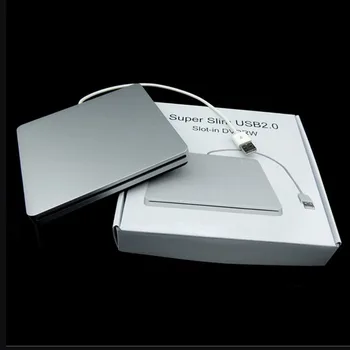 DVD-RW Nešiojamas Išorinis DVD įrašymo įrenginys Diskų Dėžutė, USB 2.0 Talpyklos Atveju Siurbimo Super Slim USB 2.0 Lizdas DVD Portatil Ratai blu ray