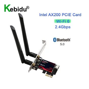 Dvigubos Juostos 2.4 G 5G Wifi 6 PCI-e Tinklo plokštė, 