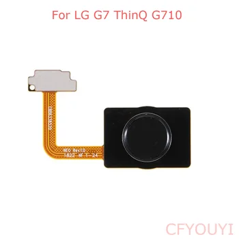 Dėl LG G7 ThinQ G710 Home Mygtuką Klavišą pirštų Atspaudų Flex Kabelis Remontas Dalis Juoda Spalva