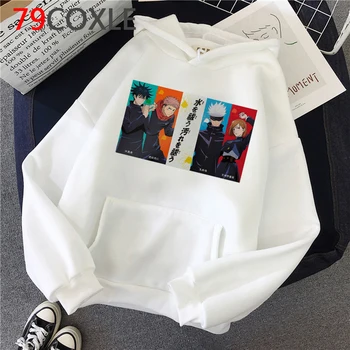 Džiudžiutsu Kaisen hoodies vyrų Korėja Ulzzang hip-hop plius dydis vyrų bliuzono puloveris 2020 spausdinti