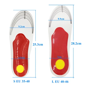 EiD Premium Orthotic Gelio Aukštos Arkos Paramą, Vidpadžiai Gelio Padas 3D Arka Parama Vienodo Kojų Moterims / Vyrams ortopedinė Kojų skausmas Unisex