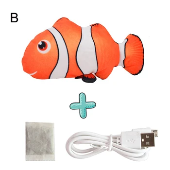Elektroninių Naminių Kačių Žaislas Elektros USB Įkrovimo Modeliavimas Šoktelėti Žuvų Žaislai, Šunų Kačių Kramtomoji Žaisti Kramtymas Vaikams, Žaislų, Dovanų 10E