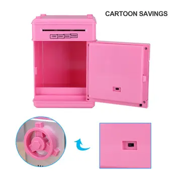 Elektroninių Piggy Bank ATM Mini taupyklė Saugos Slaptažodį Kramtomoji Monetos grynųjų Pinigų priėmimo Mašina, Dovana Vaikams Vaikams