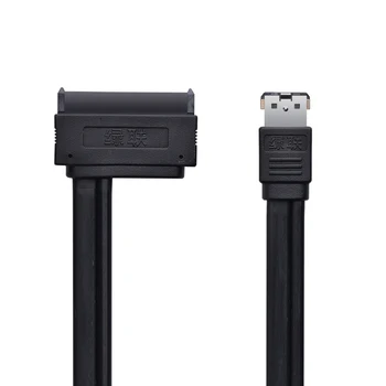 ESATA į Sata Kabelis Dual Power eSata 22 Pin USB, ESata Combo SATA Kabelis Adapteris iš 2.5