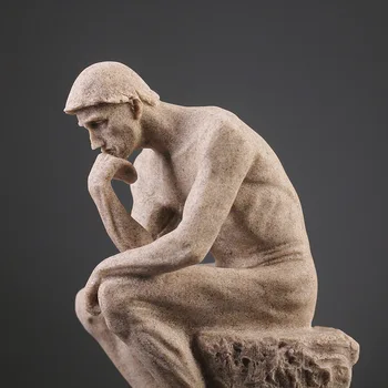 Europos Dervos Statula Retro Mąstytojas Smiltainio Papuošalų Kūrybos Artcrafts Skulptūra Kambarį 
