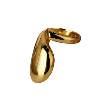 Europos Perdėti Paprasta S925 Sterlingas Sidabro Sklandžiai Žiedas Moterų Ins Normcore Stiliaus Atidaryti Geometrinis Rodomojo Piršto Žiedą