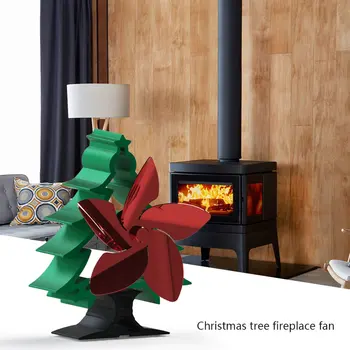 Europos Stilius Paprastas Ir Nešiojamų Kalėdų Eglutė Židinys Ventiliatorius 5-Peilis Ventiliatorius Energijos Taupymo Lemia Šiluminės Energijos