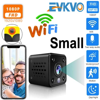 EVKVO HD 1080P Mini Wi-fi IP Kamera, Built-in Baterijos VAIZDO Belaidžio Saugumo HD Priežiūros Mikro Kamera Naktinio Matymo Namuose Stebėti