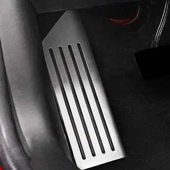 FCXvenle Aliuminio Lydinio Automobilių Pedalu Pagalvėlės Apima Stabdžių Poilsio akceleratoriaus pedalas Apsaugoti Padengti Tesla Model 3 Priedai