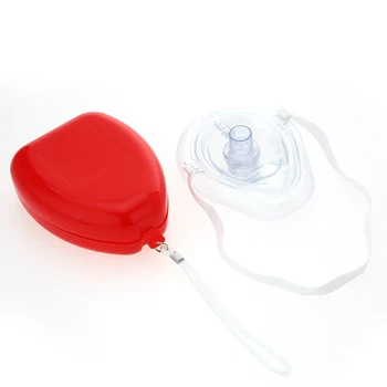 FDA CPR Gelbėjimo Kaukė Kišenėje Resuscitator vienpusis Vožtuvas CPR Veido Kaukės Shield Pirmosios Pagalbos įranga priedai