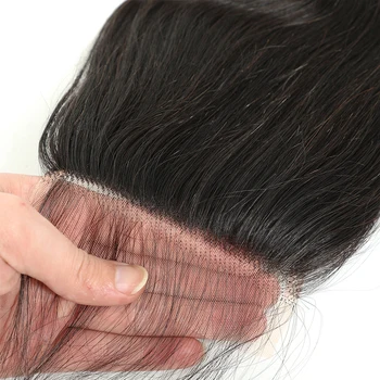 FDX Brazilijos Žmonių Plaukų 10-36 Colių Kūno Bangų Paketų Su Uždarymo 4 Ryšulius Su 6x6 Nėrinių Uždarymo Plaukus Remy Plaukų