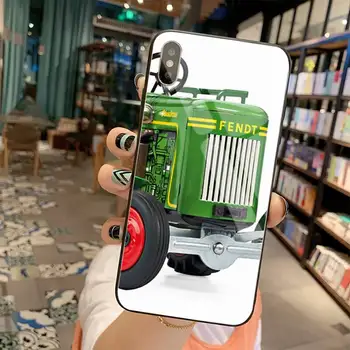 Fendt traktoriaus Pasirinktinius Nuotraukų Minkštas Telefono dėklas Grūdintas Stiklas iPhone 11 Pro XR XS MAX 8 X 7 6S 6 Plus SE 2020 atveju