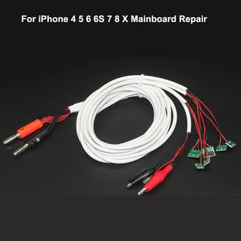 FEORLO iPhone 4 5 6 6S 7 8 X Mainboard Remonto Jungties Kabelį DC Baterijos Remonto Srovės Bandymas Maitinimo Kabelis
