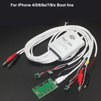FEORLO iPhone 4 5 6 6S 7 8 X Mainboard Remonto Jungties Kabelį DC Baterijos Remonto Srovės Bandymas Maitinimo Kabelis
