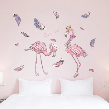 Flamingo Sienų Lipdukai, Vinilo 