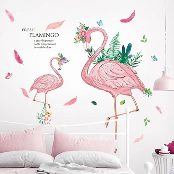 Flamingo Sienų Lipdukai, Vinilo 