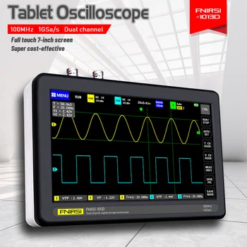 FNIRSI 1013D Skaitmeninis Tabletė Oscilloscope 2CH 100M Pralaidumo 1GS/s debitas Tablet Oscilloscope Rinkinys