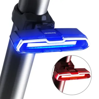 FSTE-Nuoma Uodegos Šviesos Itin Ryškios Dviračių Šviesos USB Įkraunamas LED Dviračio Galinis Žibintas 5 Šviesos Režimas Žibintai su Raudona + Mėlyna