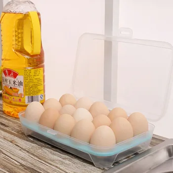 Gali Būti Sukrauti Šaldytuve Kiaušinių Laikymo Dėžutė 15 Kiaušinių Priežiūros Virtuvės indai Su Dulkėms Maisto Laikymo talpyklos Organizatorius