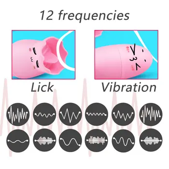 Galingas Laižyti Vibracija 12 Greičio Vibratorius Klitorio Vibruojantis Kiaušinis Vibruojantis Liežuvio Makštį Stora Žodžiu Lyžis Saugus Laidinio Kontrolės