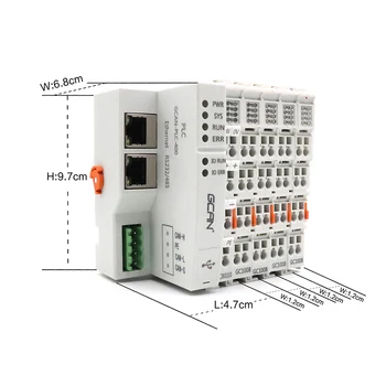 GCAN PLC-400 Kinija Mini Plc Kištukas Micro Plc Valdiklio Programuojamieji Loginiai su RS232/485, Ethernet, GALIMA Sąsaja Pratęsti Atsitiktinai