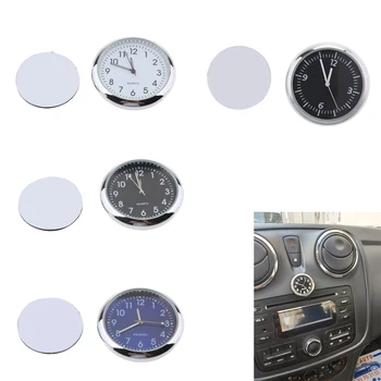 Geras! Didelis Tikslumas Automobilio Prietaisų Skydelis Laikrodis Klasikinis Stalo Mini Kvarco Laikrodis Klijuoti Ant Laikrodžio 4 Spalvos Pasirinktinai