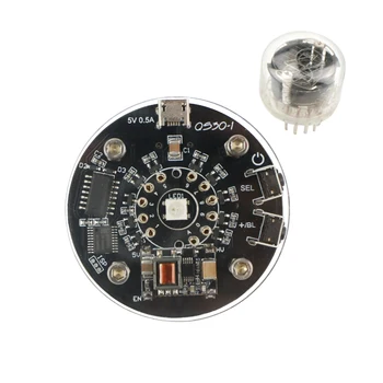 GHXAMP Vieno Vamzdžio Švyti Laikrodis QS30-1 SZ30-1 nixie laikrodis RGB LED Garso Elektronikos Priedai USB DC5V