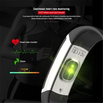 GIAUSA 2019 Smart IP67 atsparus Vandeniui Sport Fitness Tracker Smart Širdies ritmo Monitorius Apyrankė 